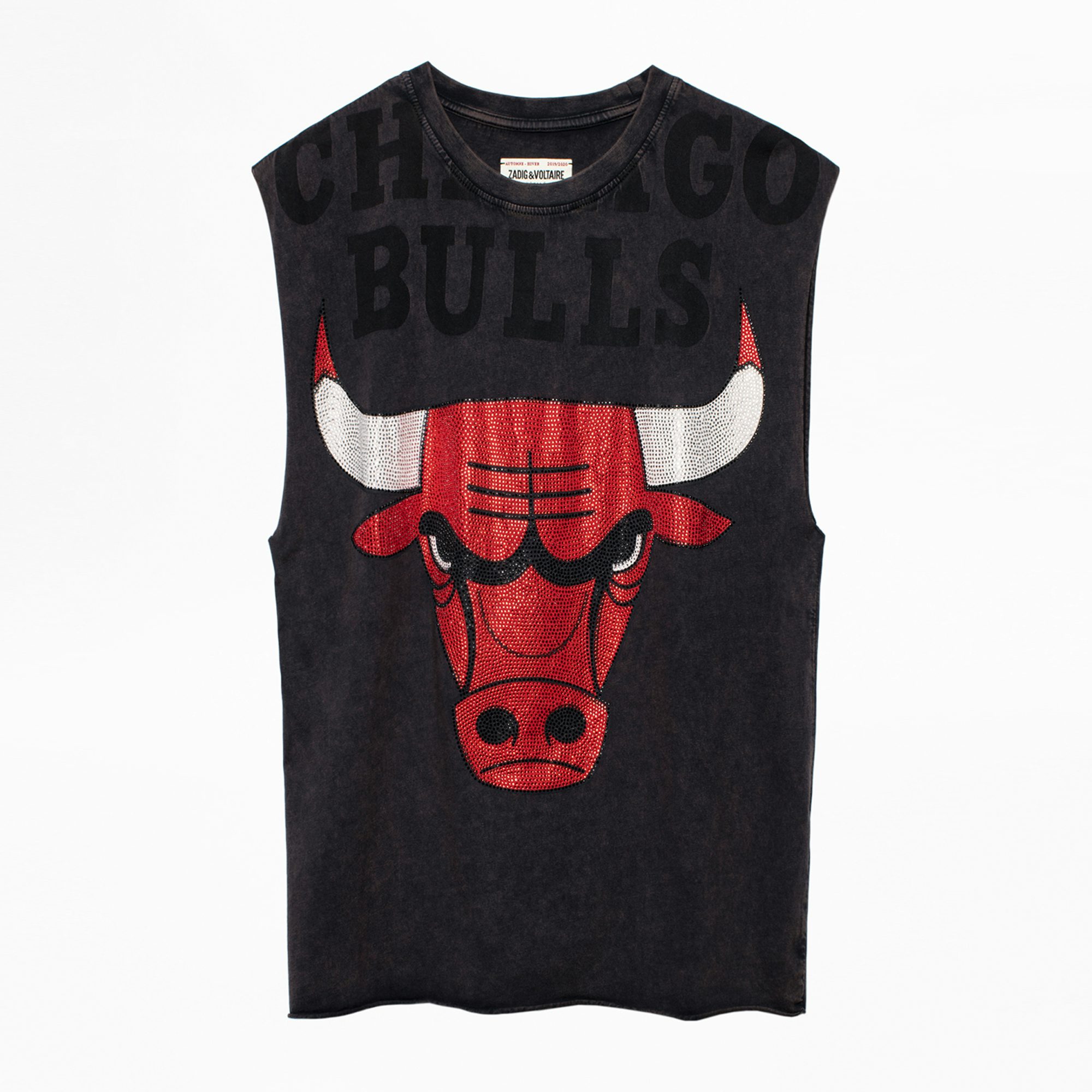 Weny ZV Chicago Bulls Tank Top - Women’s tank top with rhinestone embellishment.